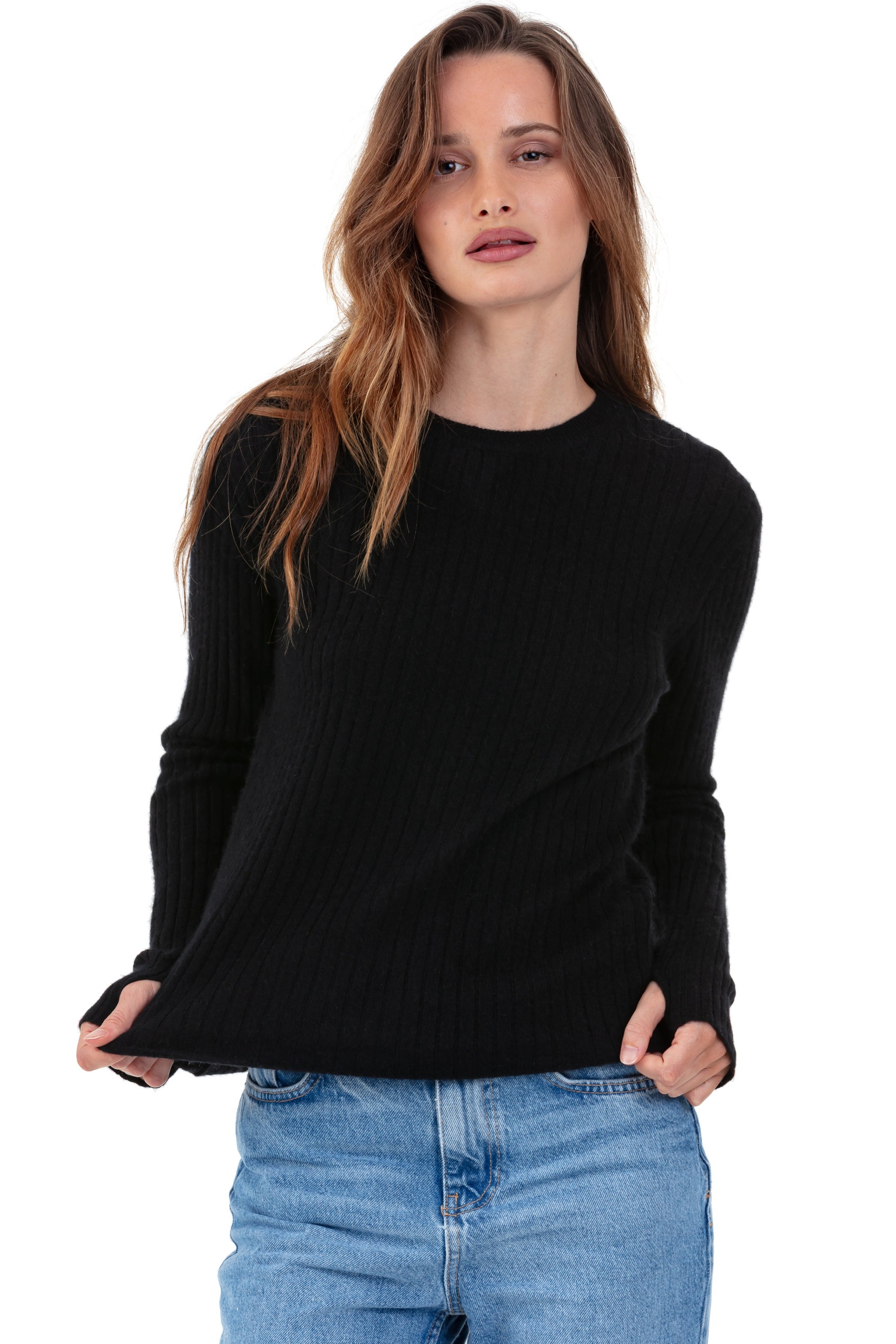 Princess cocoon cashmere women's - black - Mahogany