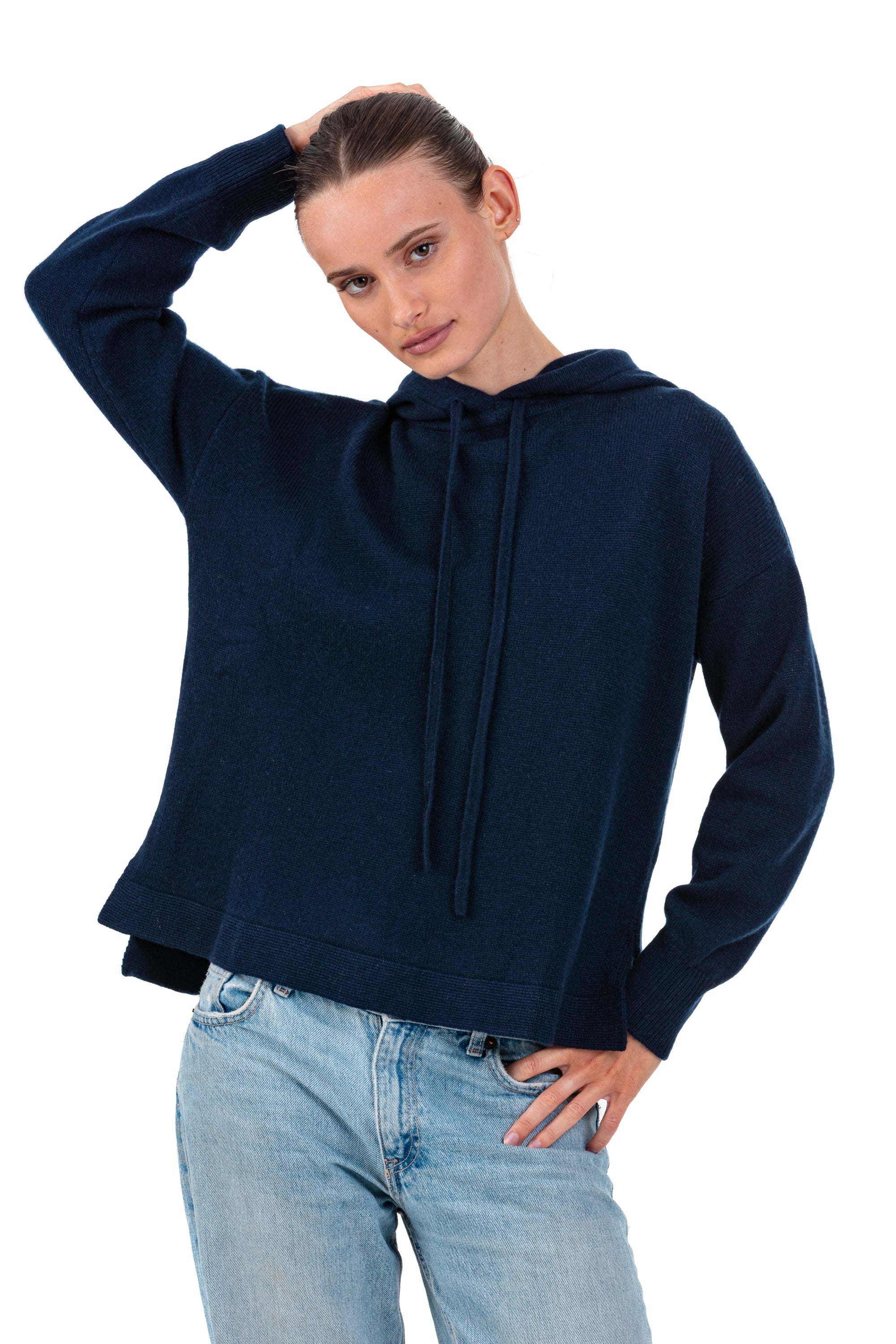Proust cashmere women's jumper - dark navy - Mahogany