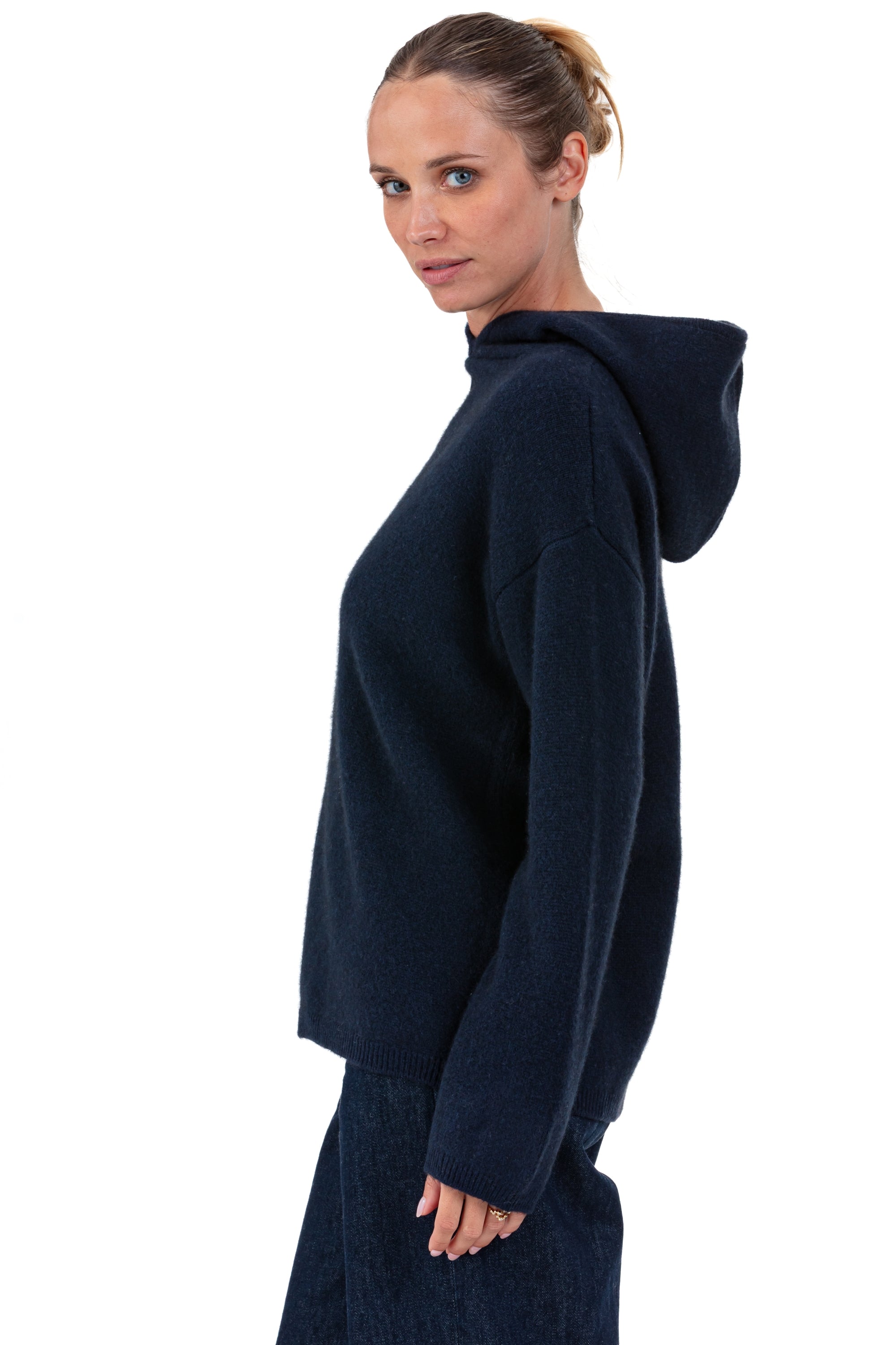 Prune en yak femme - Vue 1 - bleu nuit - Mahogany
