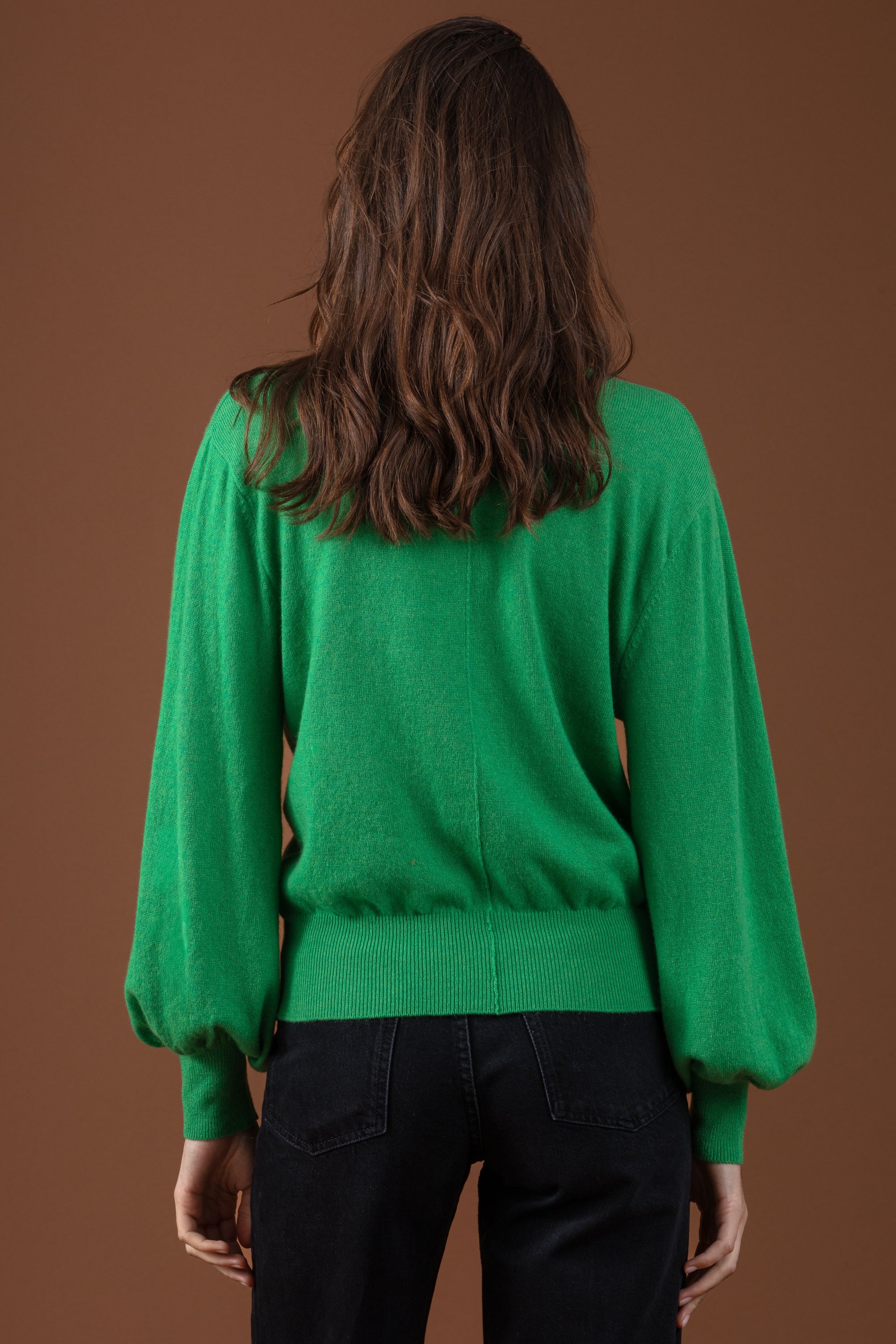 Deau en cachemire femme - Vue 2 - vert anglais - Mahogany