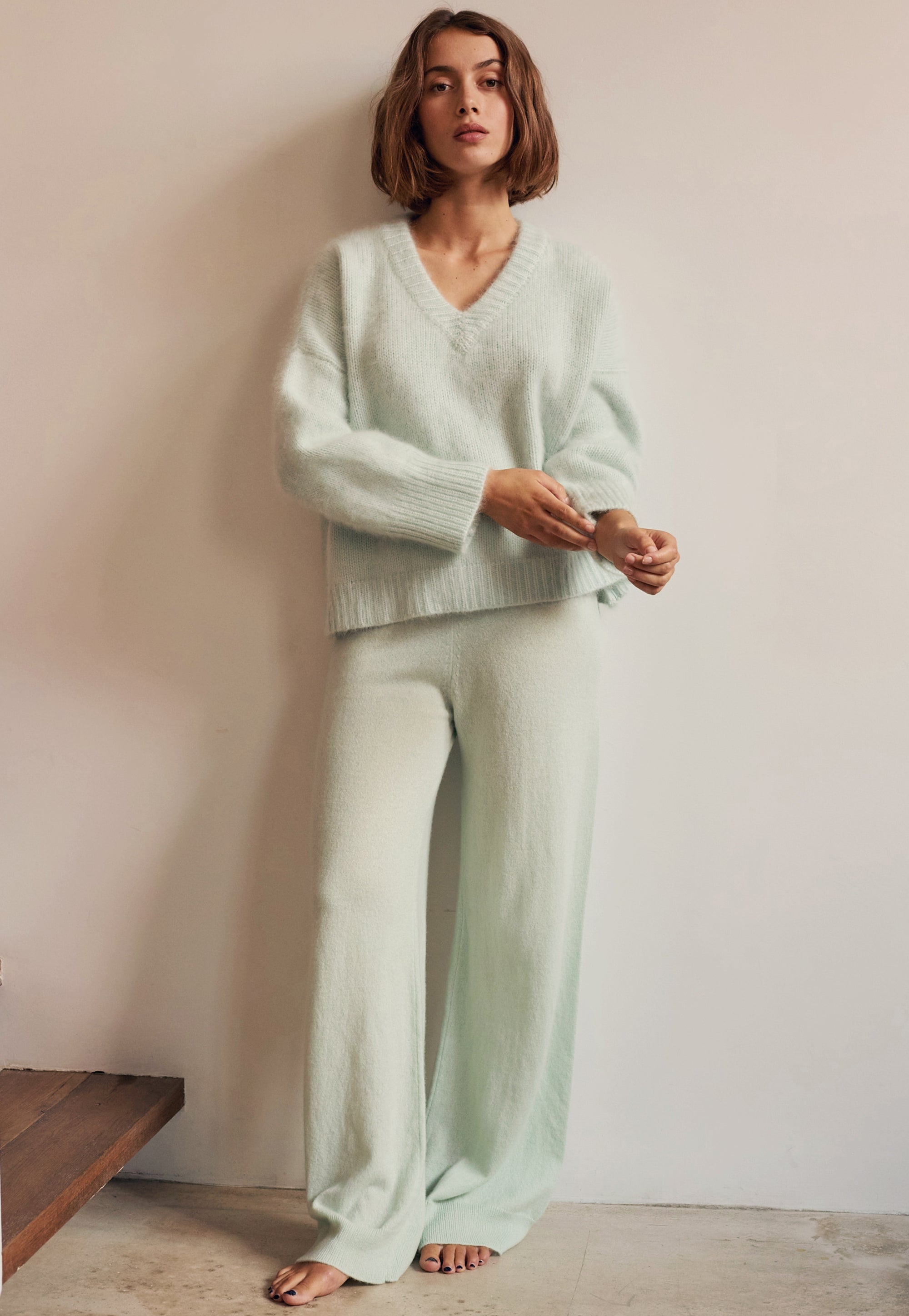 Reese en cachemire femme - Vue 1 - aqua - Mahogany