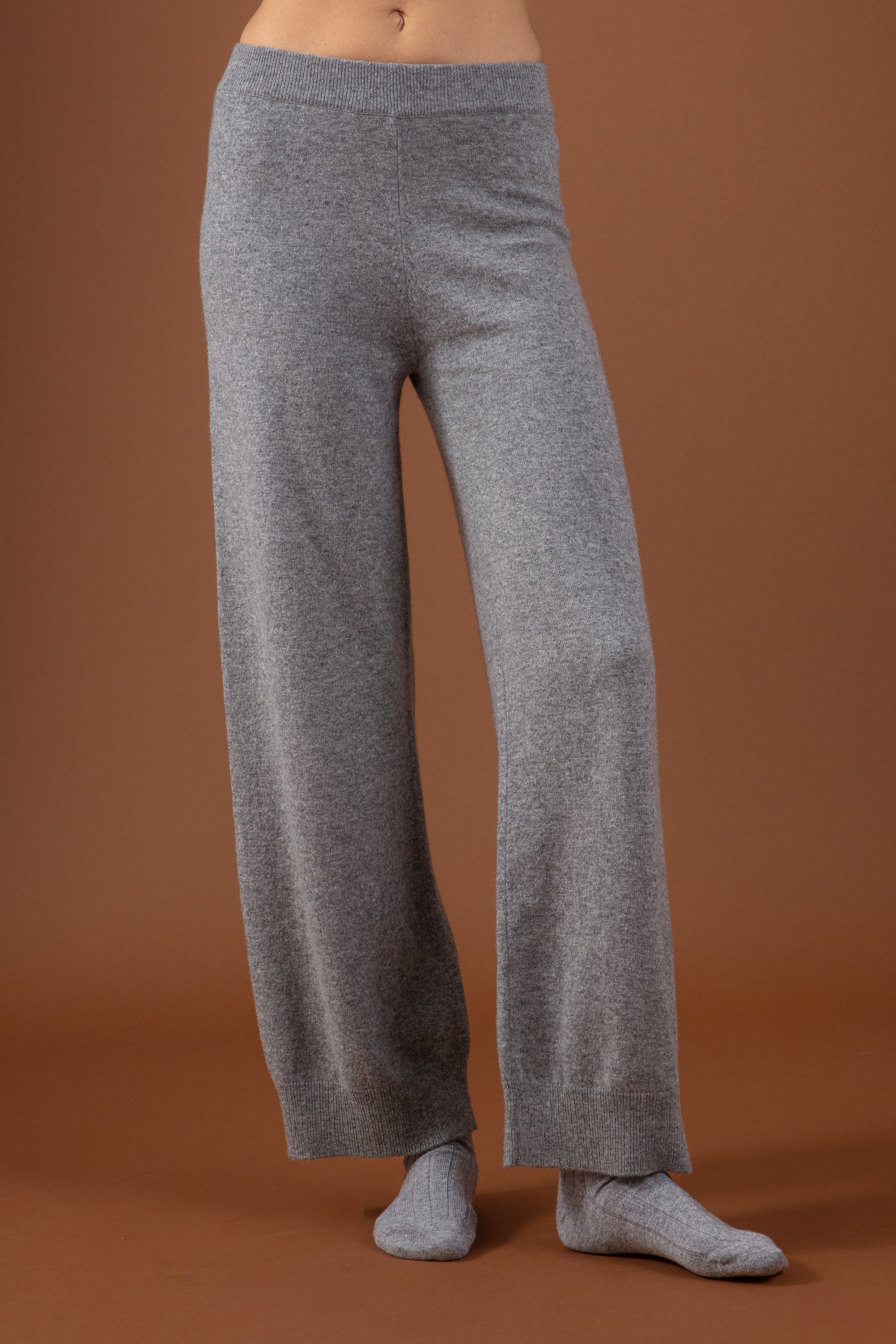 Reese women's cashmere jumper - marl grey - Mahogany