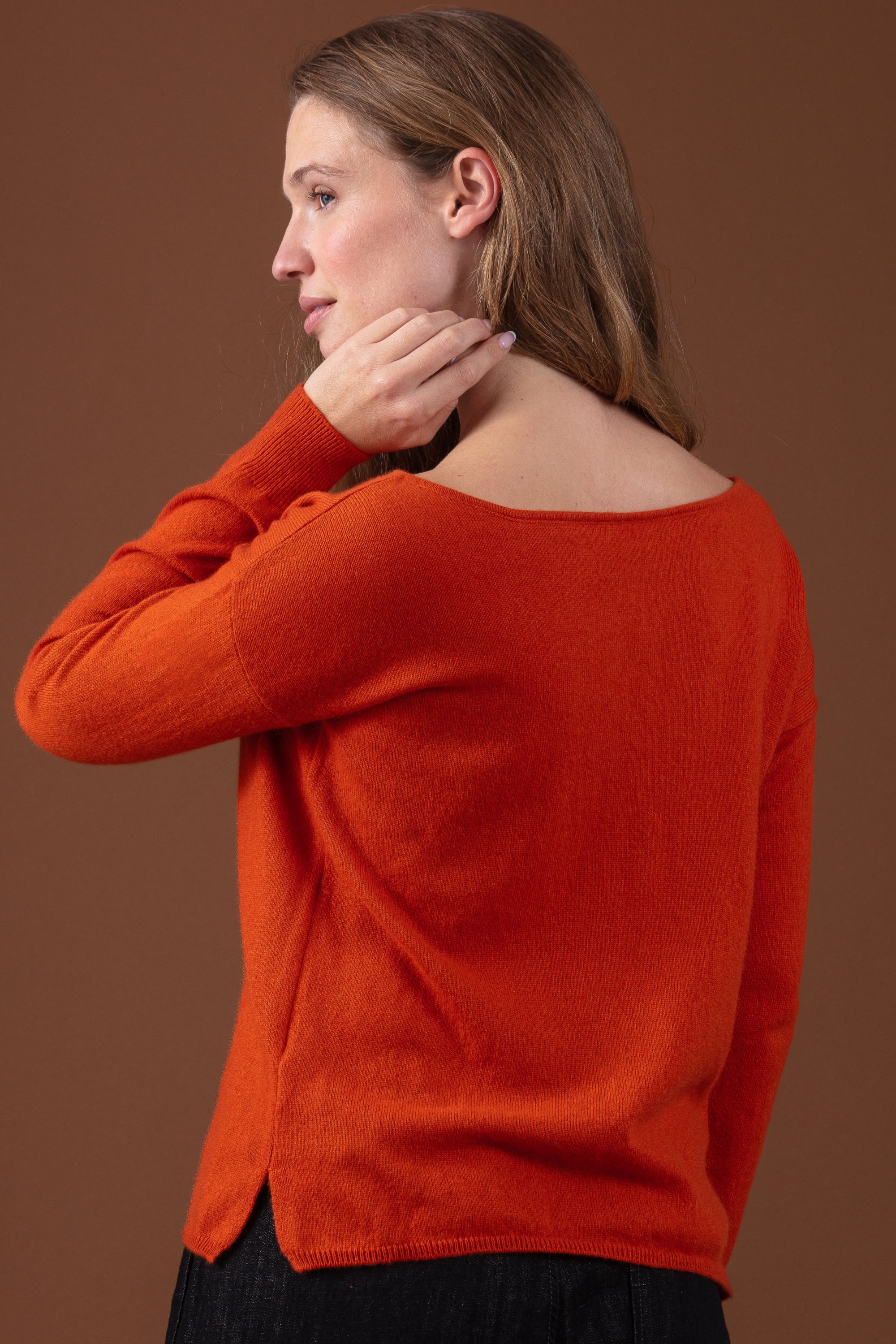 Rowena en cachemire femme - Vue 1 - marmelade - Mahogany