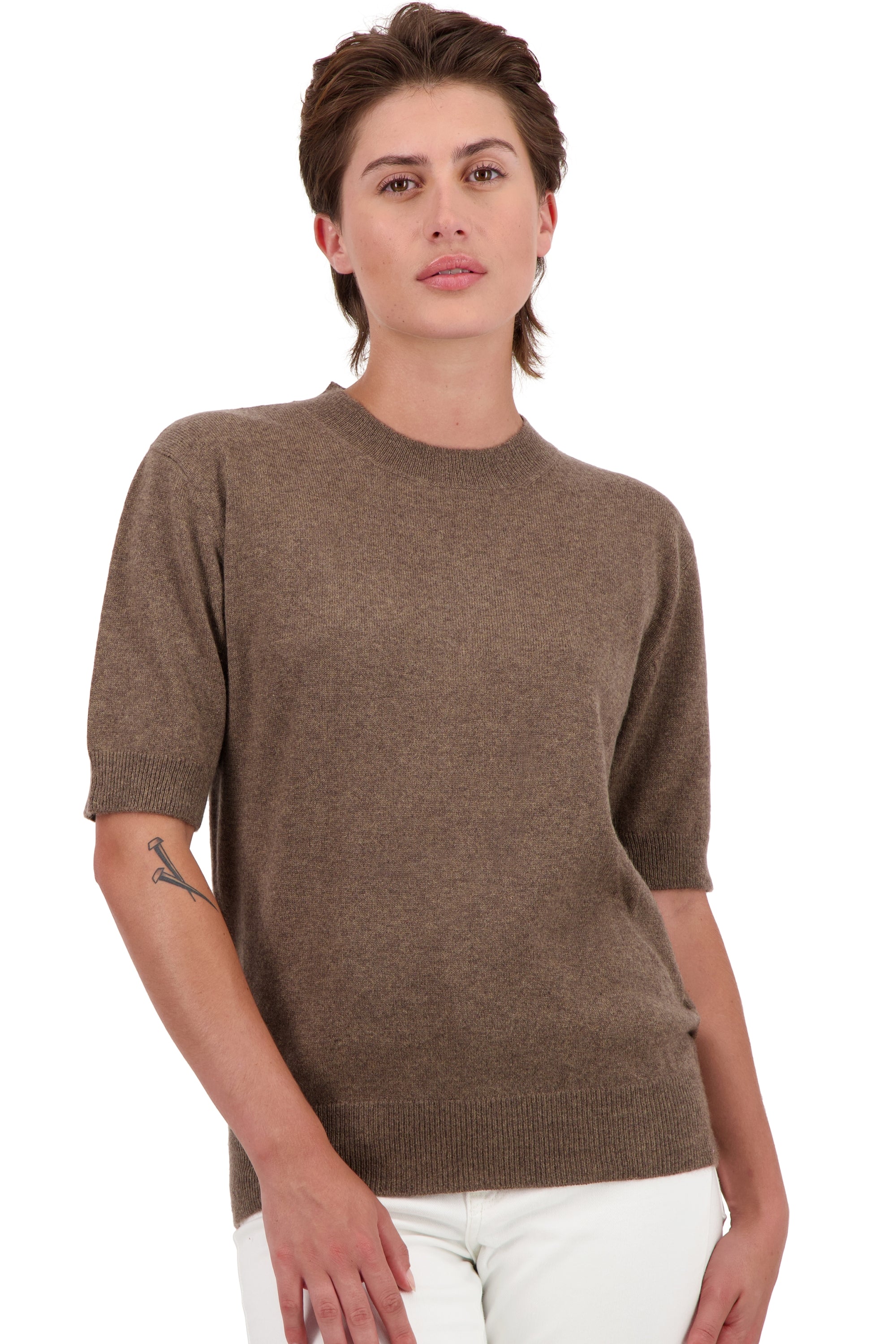 Riviera in cashmere women's - natural dark brown - Mahogany