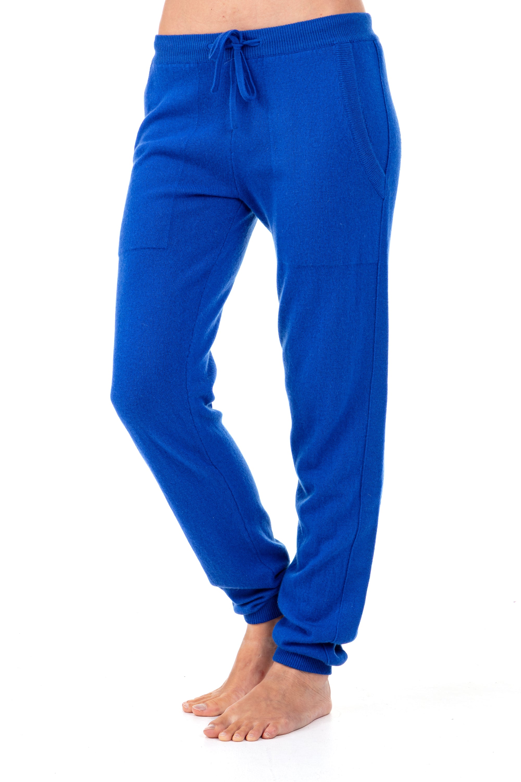 Roquebrune women's cashmere - lapis blue - Mahogany