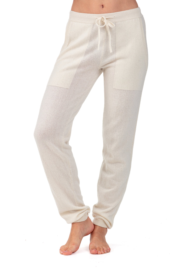 Roquebrune women's cashmere - natural écru - Mahogany