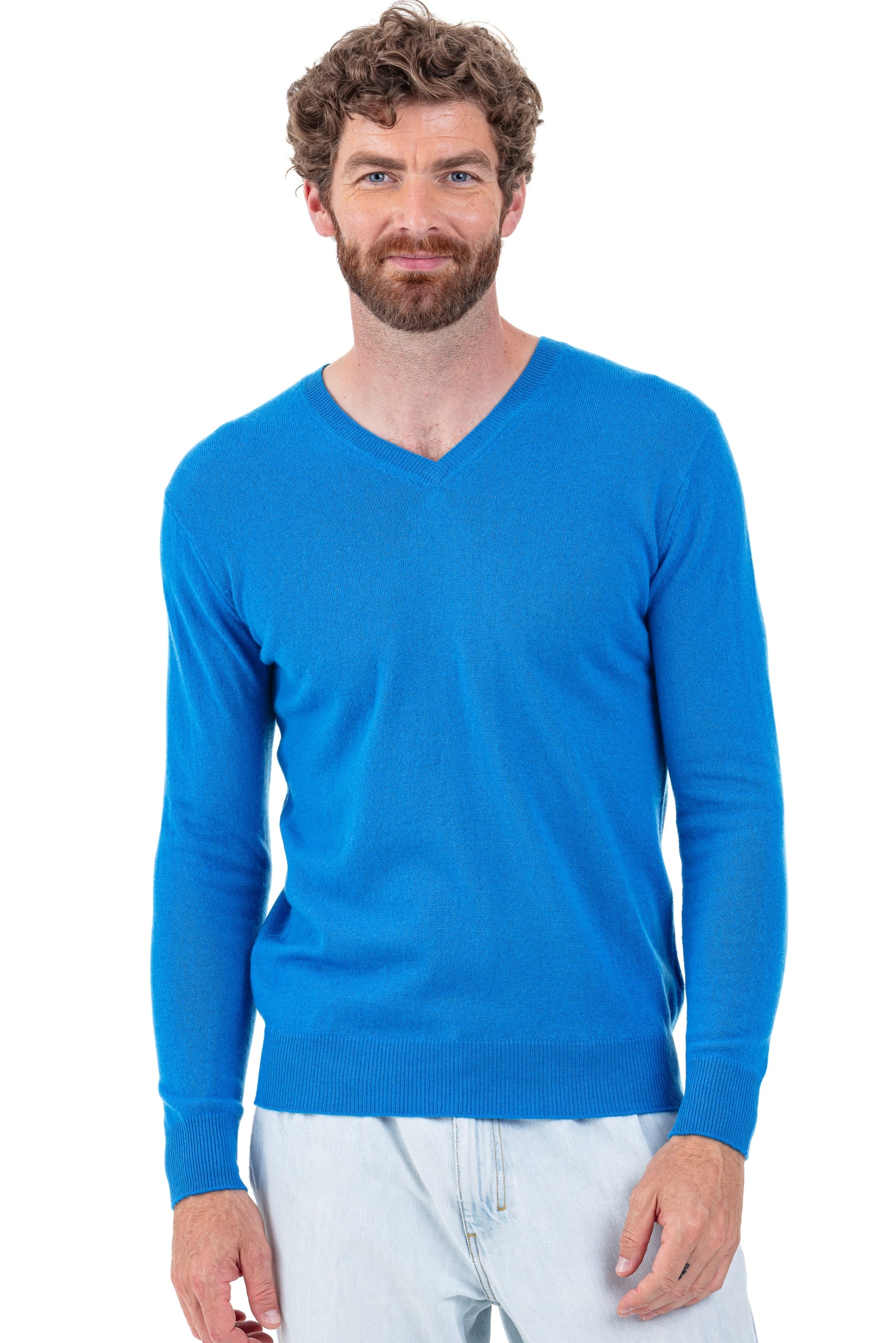 Tor men's cashmere jumper - batchelor - Mahogany