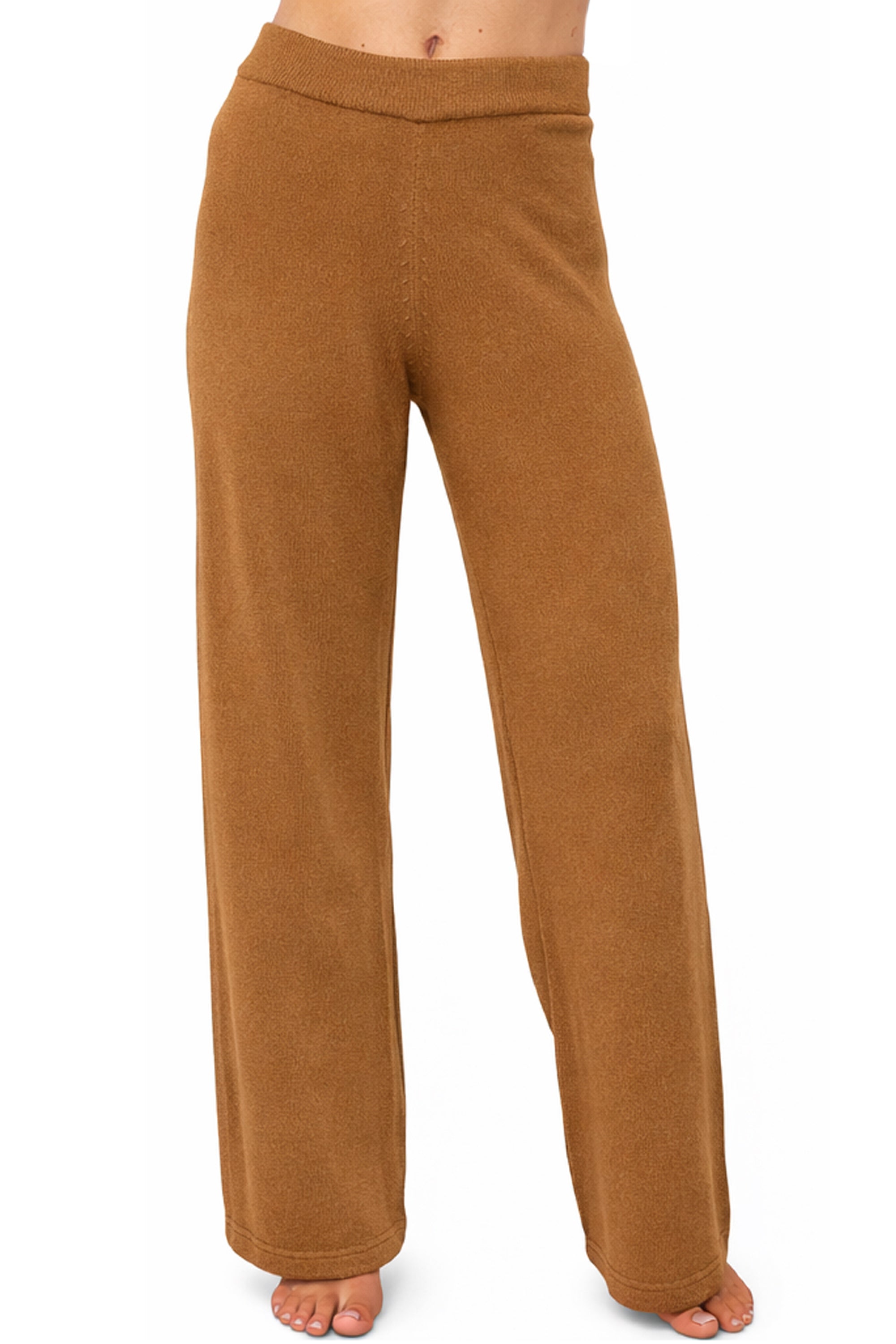 Malicieux cashmere women's jumper - butterscotch - Mahogany