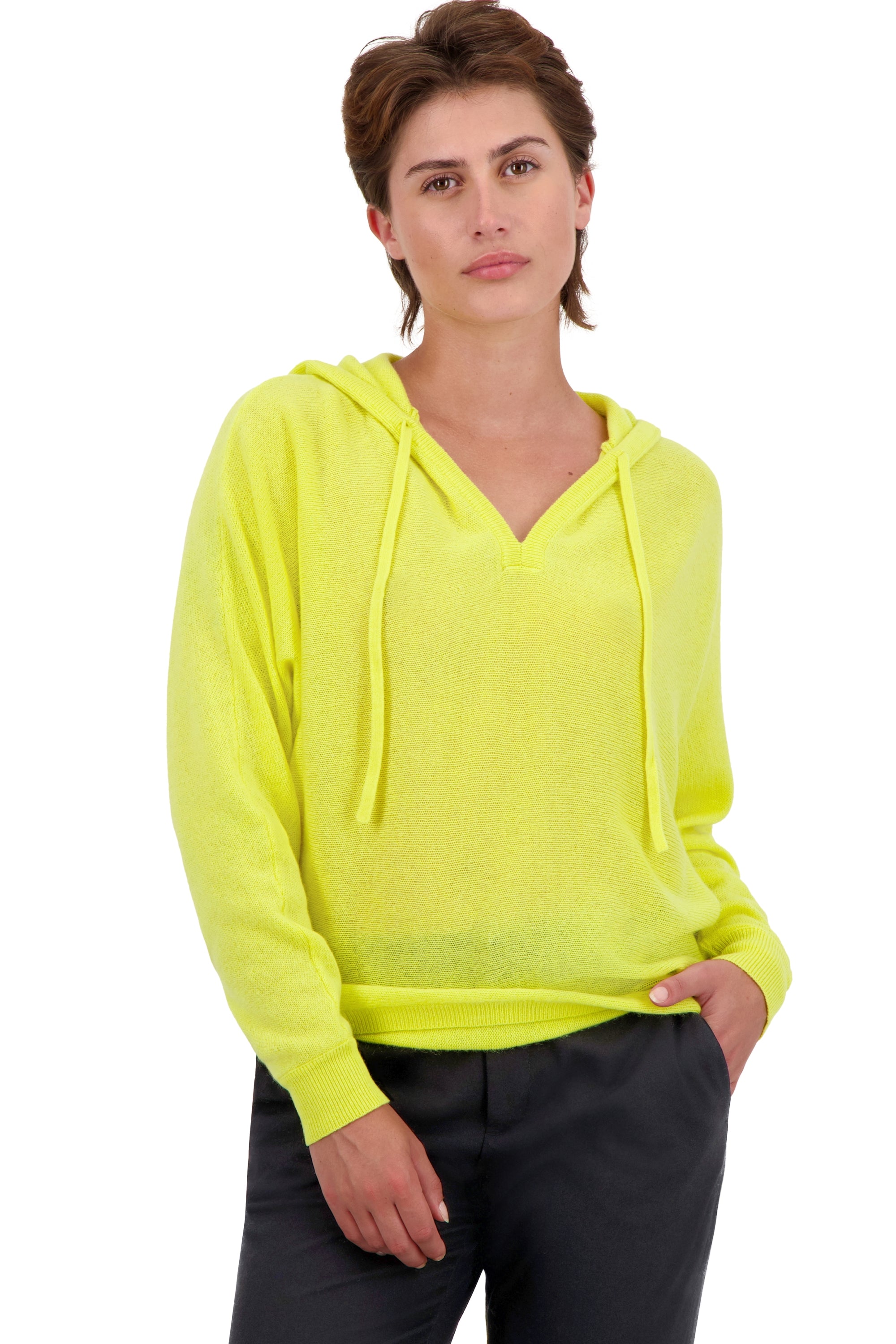 Oman in cashmere for women - maize - Mahogany