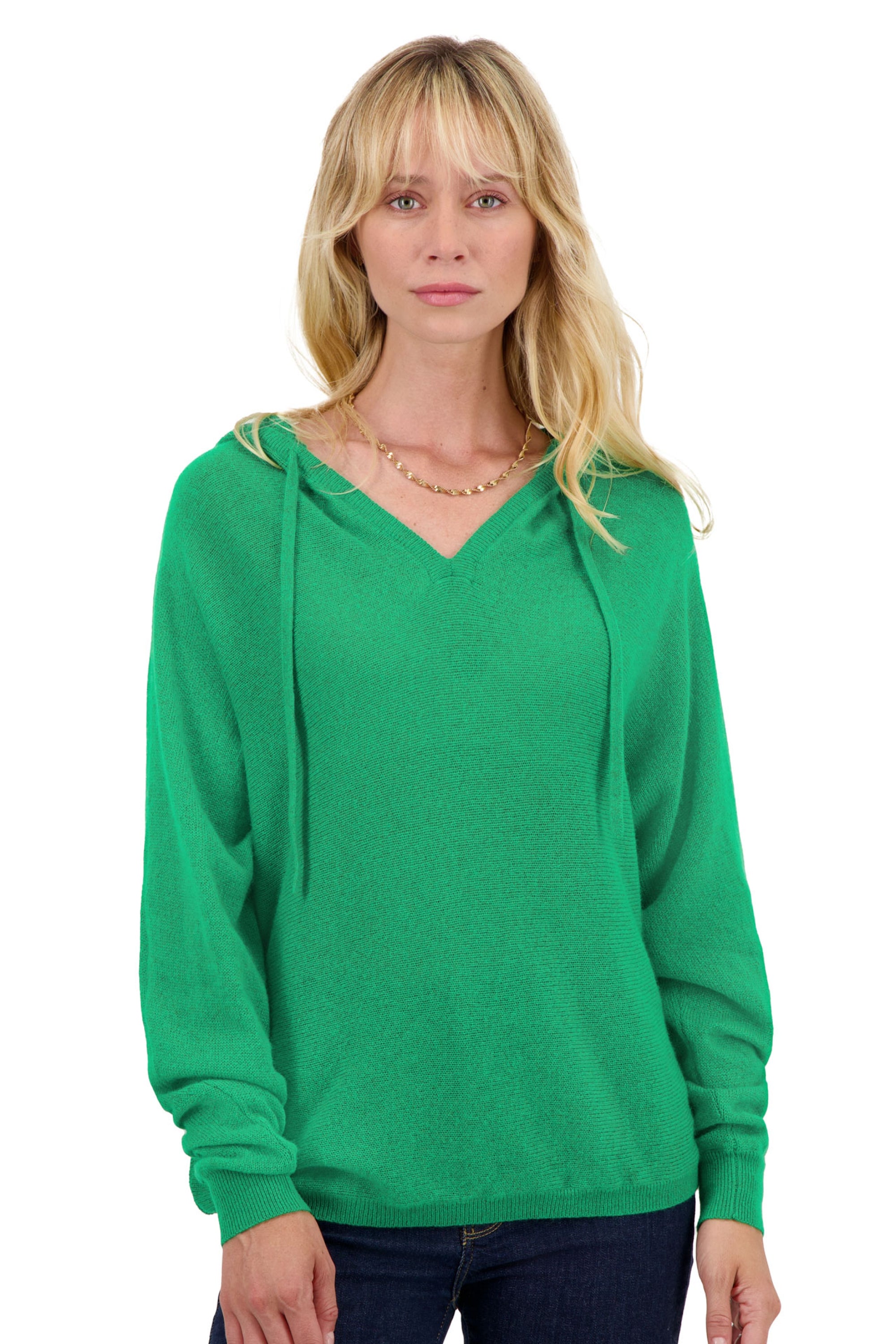 Oman in cashmere for women - new green - Mahogany
