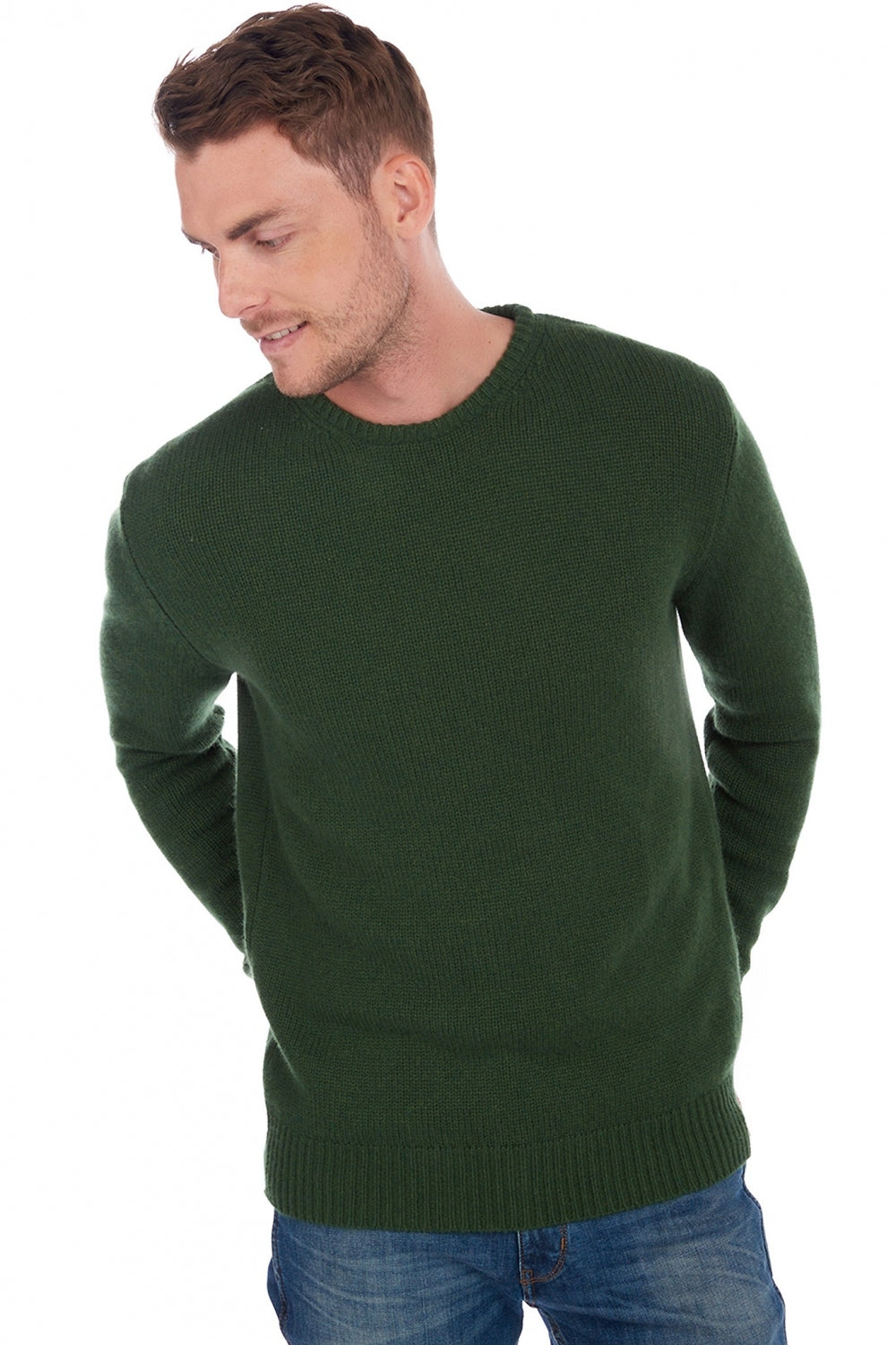 Bilal men's cashmere jumper - cedar - Mahogany