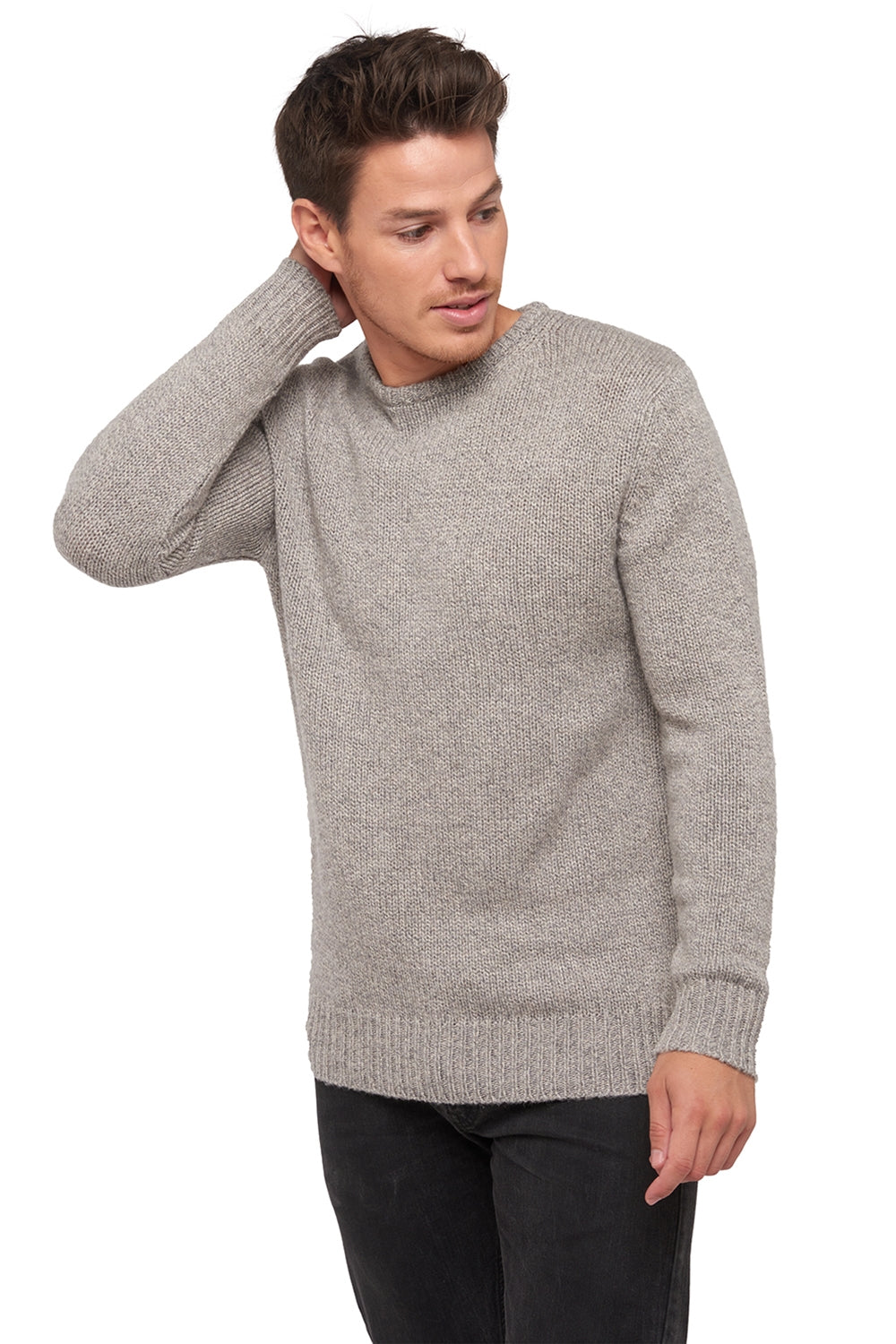 Cole camel men's jumper - stone - Mahogany