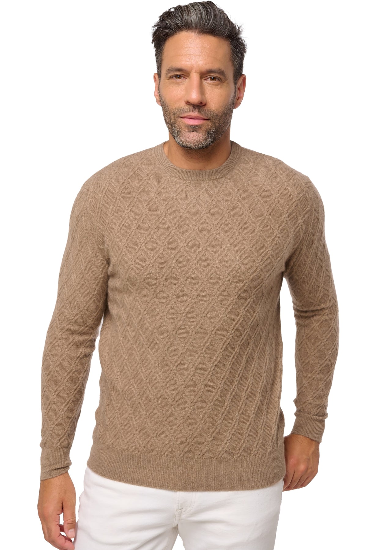 Danemark in cashmere for men - natural terra - Mahogany