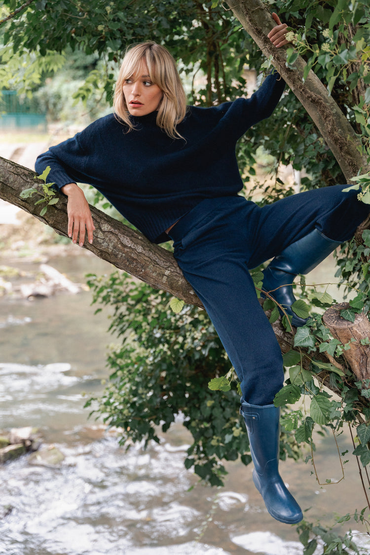 Daniella women's cashmere - View 5 - dark navy - Mahogany