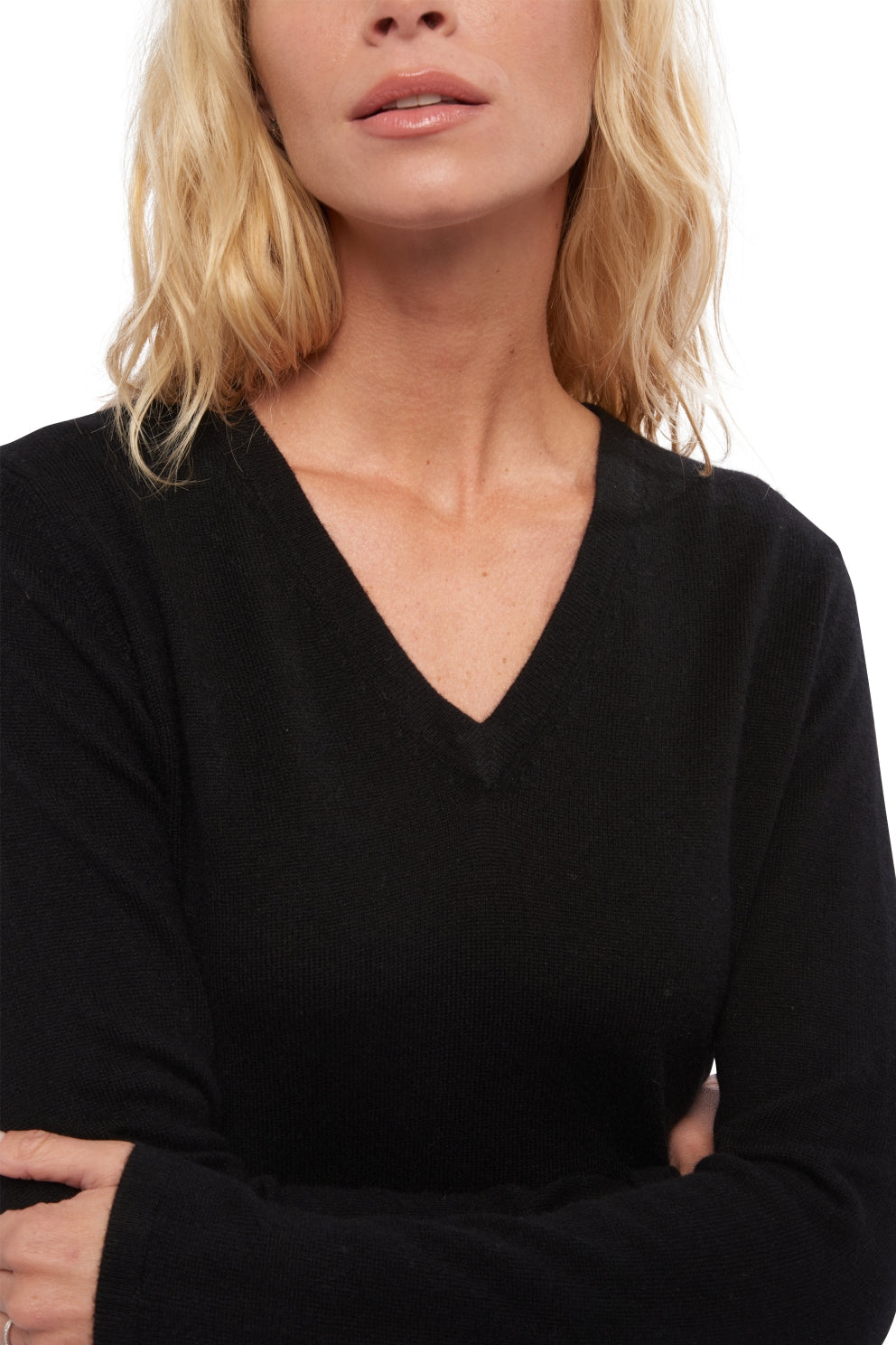 Emma in cashmere for women - View 2 - black - Mahogany