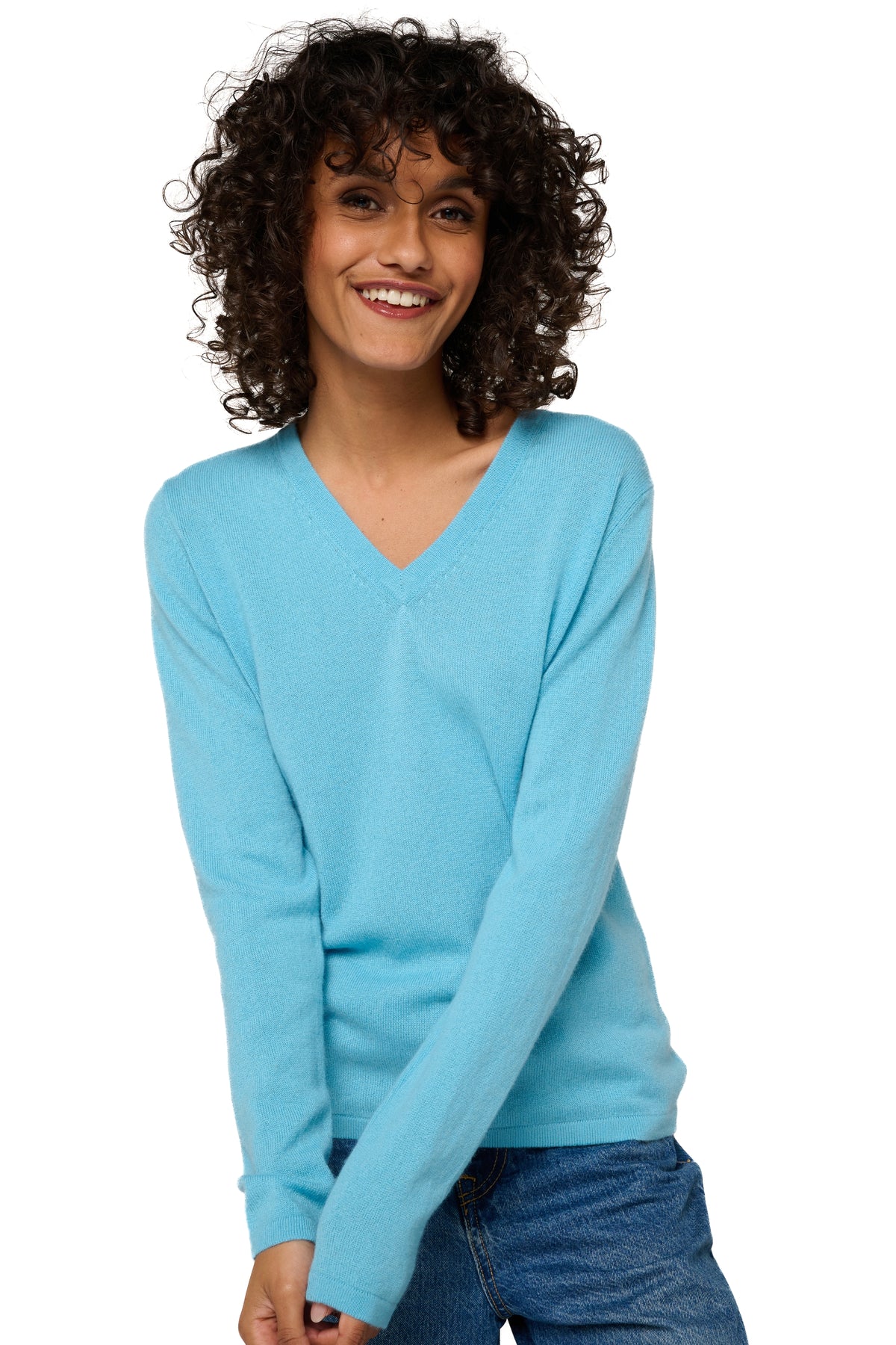 Emma in cashmere for women - tourmaline - Mahogany