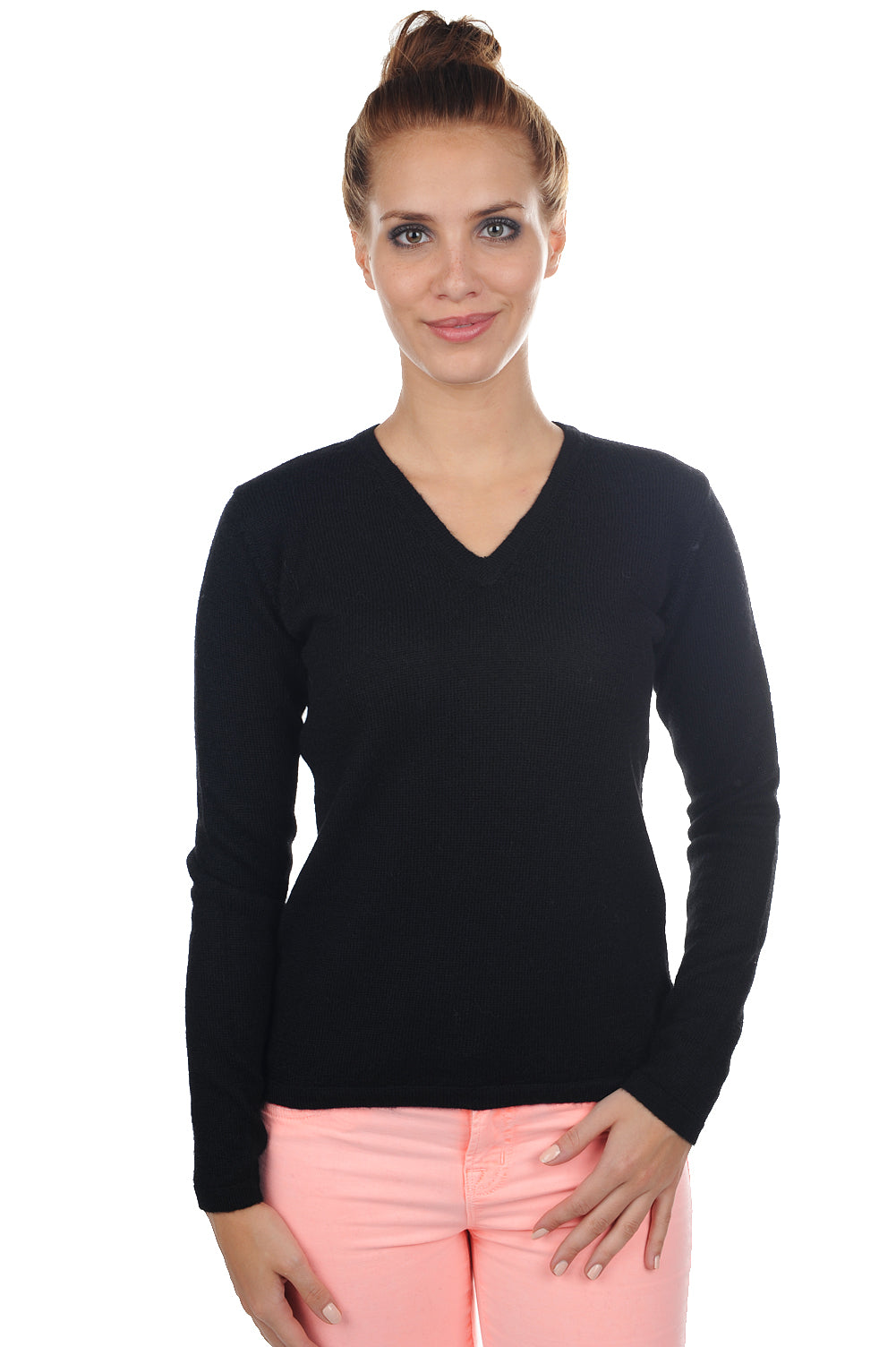 Emma-Alpaga in baby alpaca women's - black - Mahogany