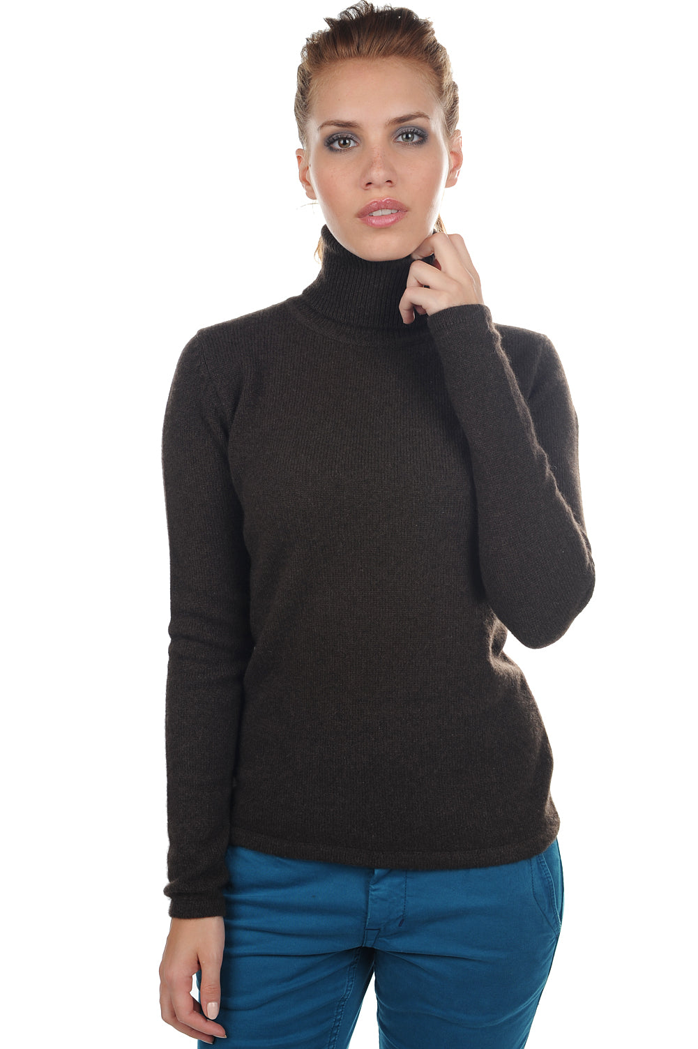 Fanelle women's yak jumper - marron naturel - Mahogany