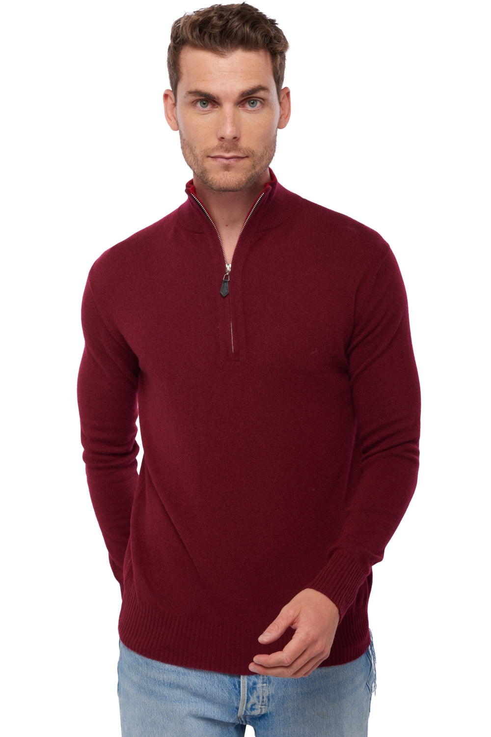 Henri men's cashmere - bordeaux / velvet red - Mahogany