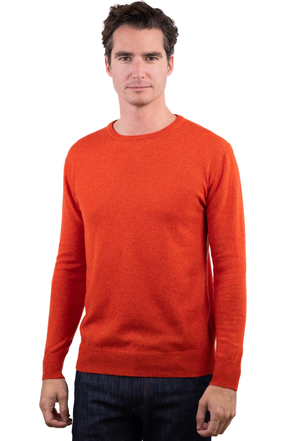 Keaton men's cashmere - paprika - Mahogany