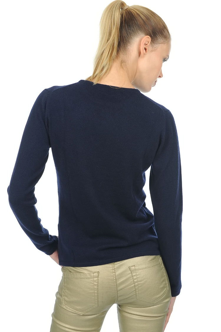 Line Premium women's cashmere - View 1 - premium navy - Mahogany