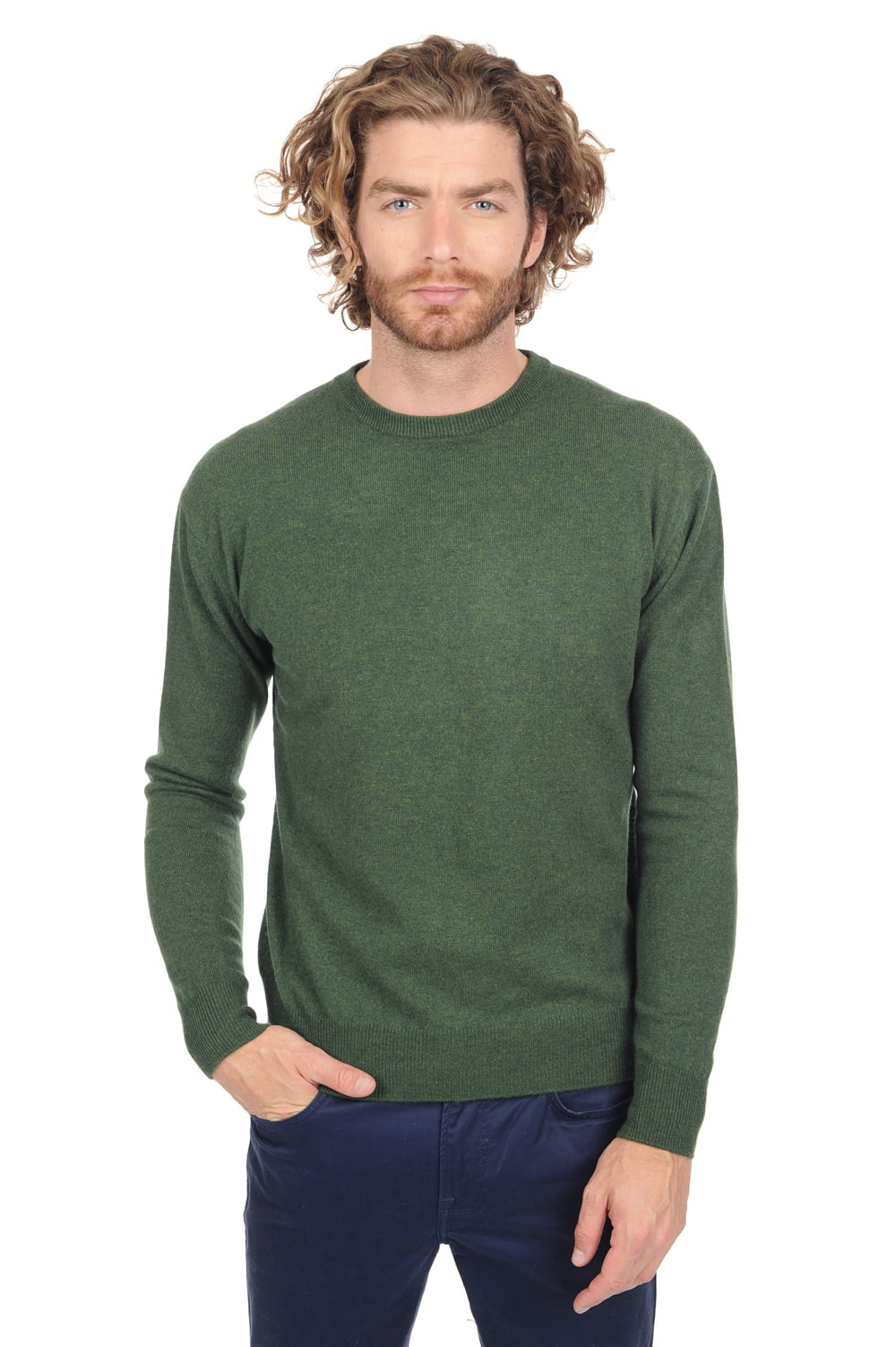 Nestor men's cashmere jumper - cedar - Mahogany