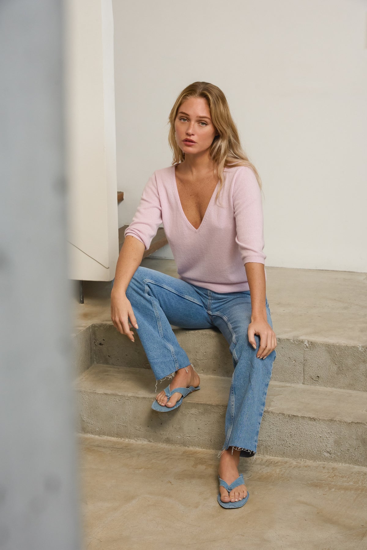 Odessa in cashmere for women - View 1 - pale purple - Mahogany