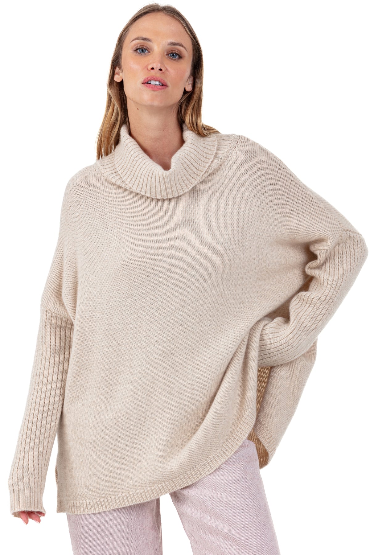 Paprikae cashmere women's jumper - natural beige - Mahogany