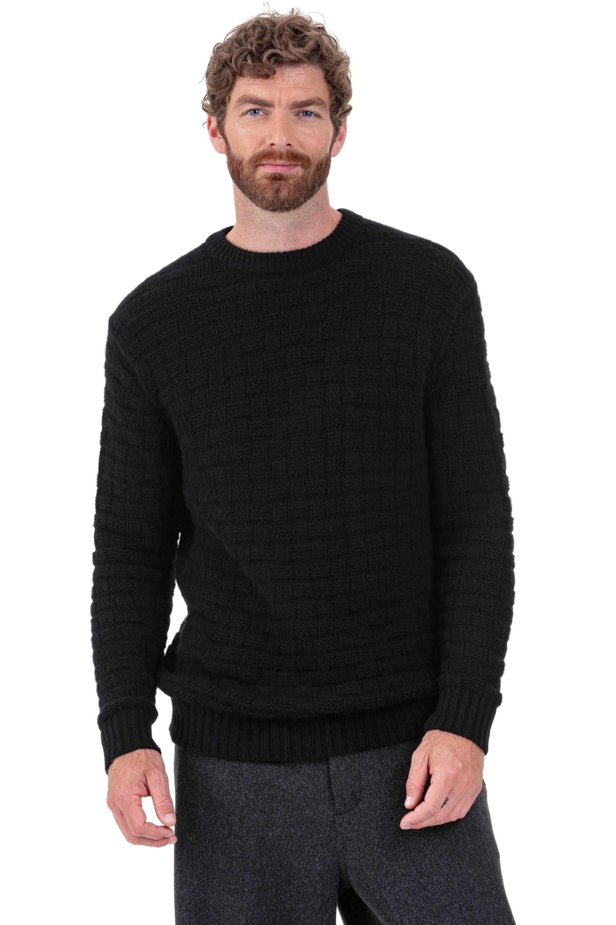 Pedro in cashmere for men - View 1 - black - Mahogany