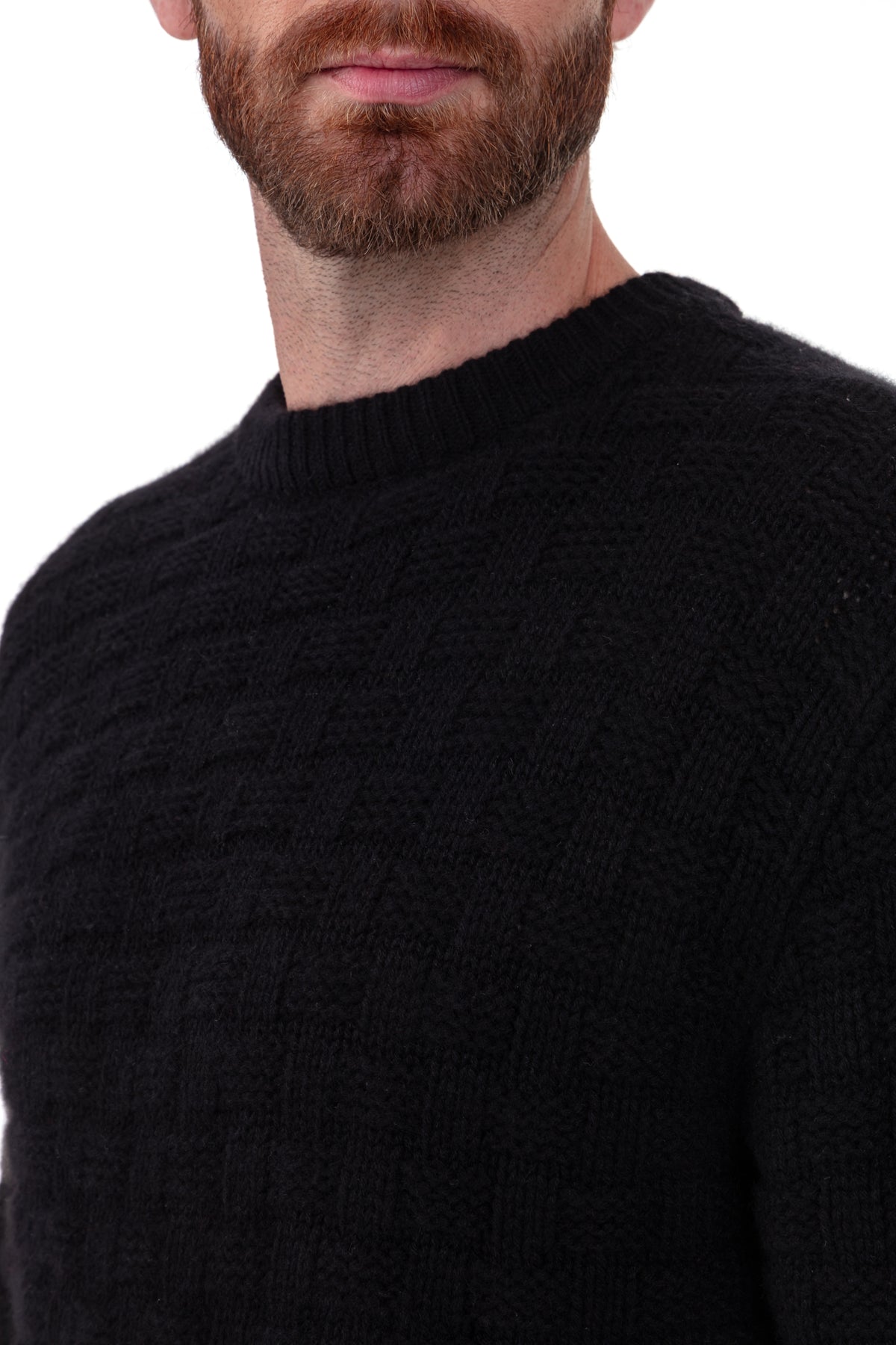 Pedro en cachemire homme - Vue 3 - noir - Mahogany