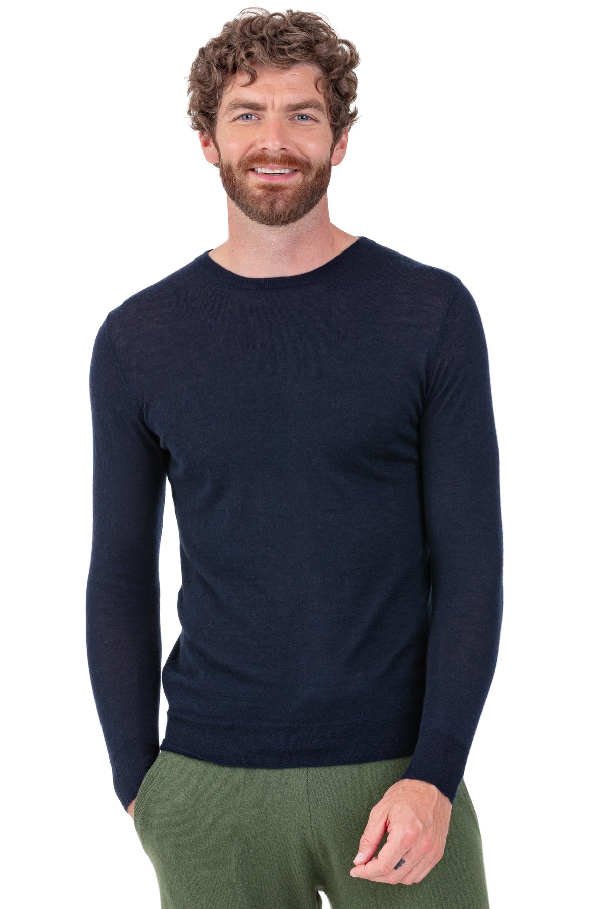 Pier in cashmere down for men - navy blue - Mahogany