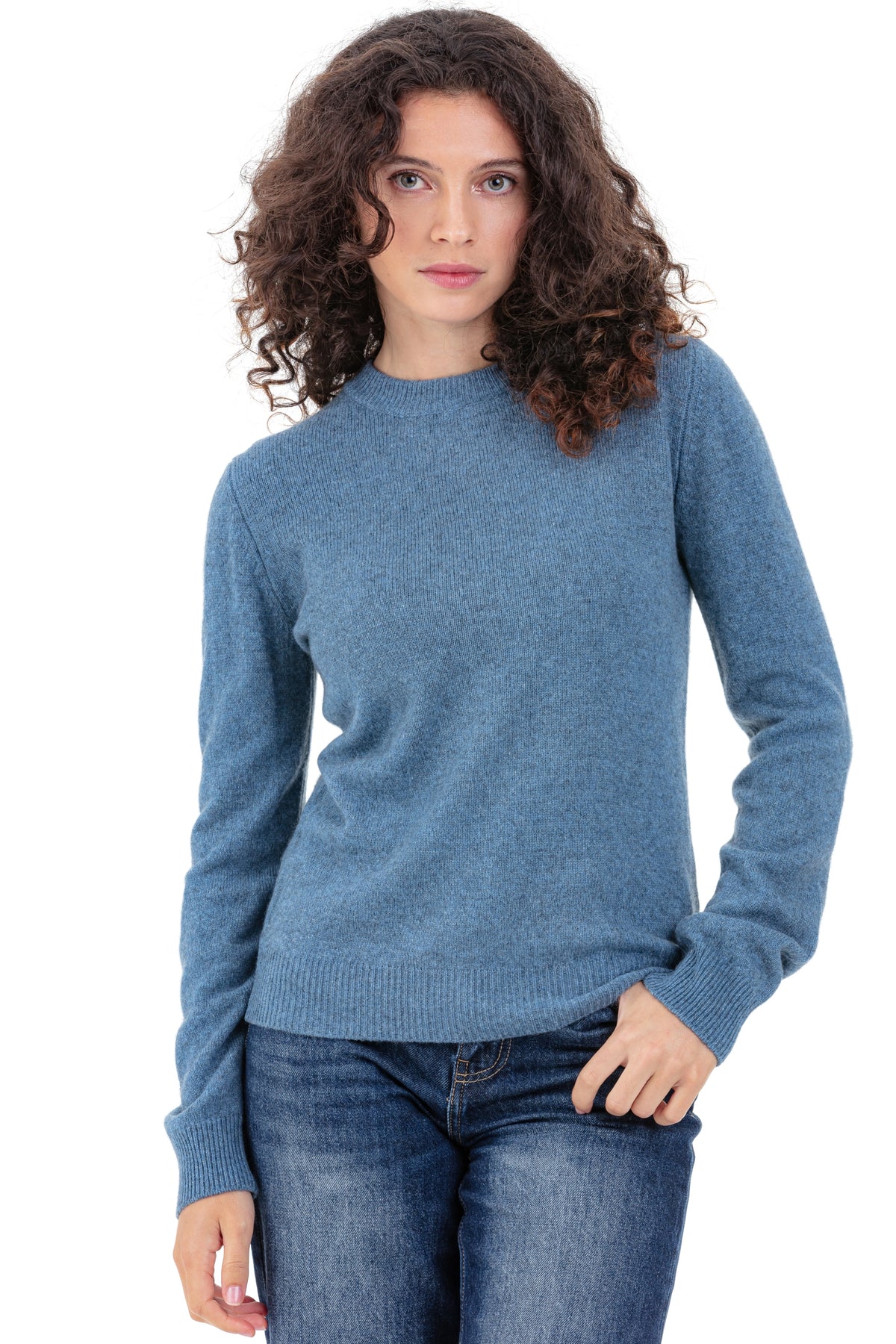 Yak jumper, 100% Yak, women, round neck, straight fit, long sleeves, fine, , Mahogany
