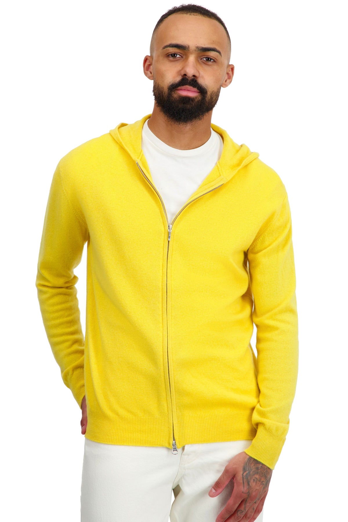 Taboo men's cashmere jumper - sunbeam - Mahogany
