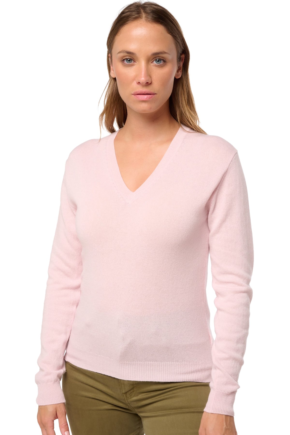 Tessa women's cashmere - pale blossom - Mahogany
