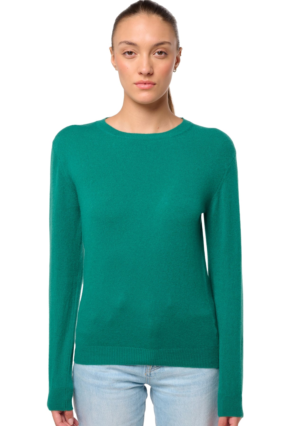 Thalia women's cashmere jumper - botanical - Mahogany