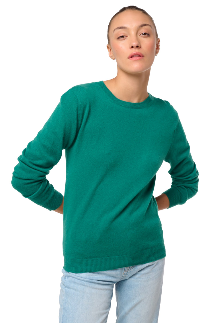 Thalia women's cashmere - View 1 - botanical - Mahogany