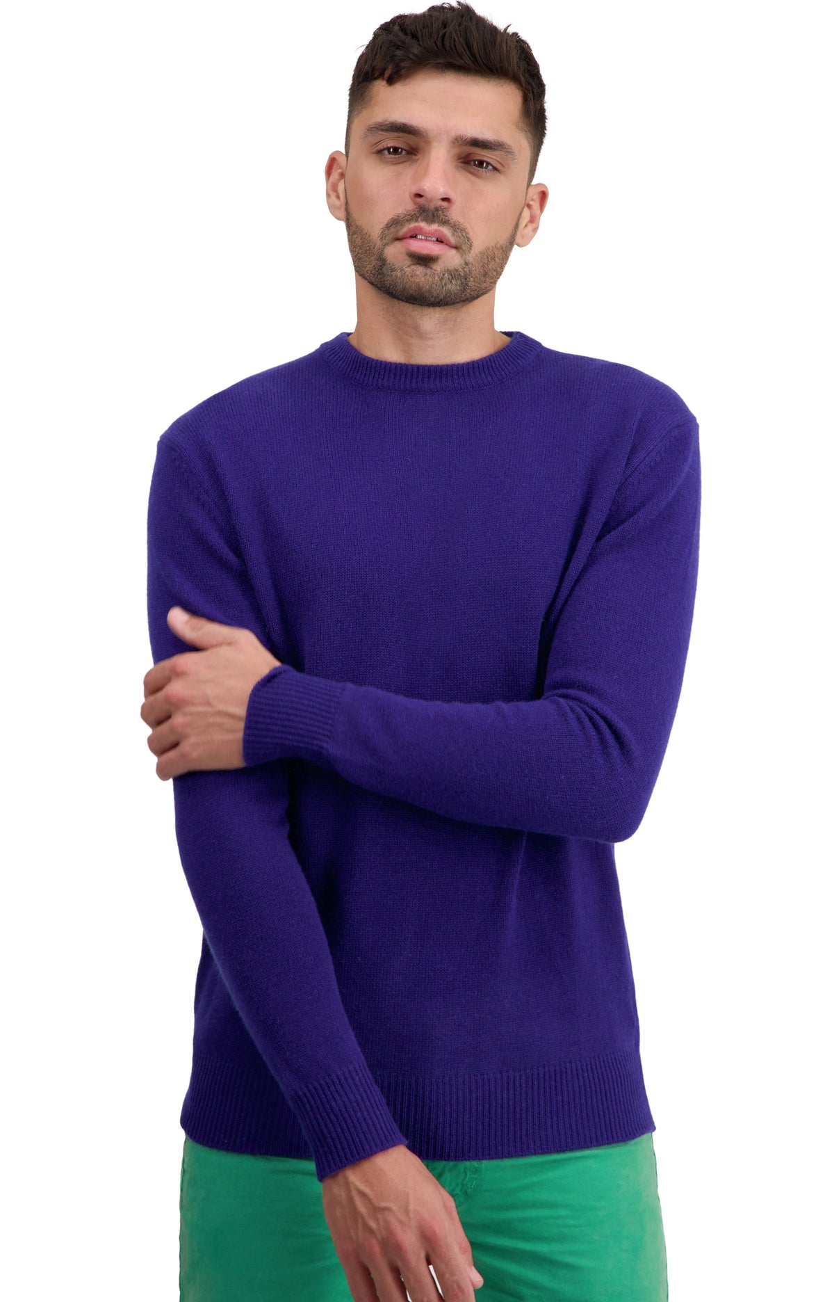 Touraine men's cashmere jumper - french navy - Mahogany