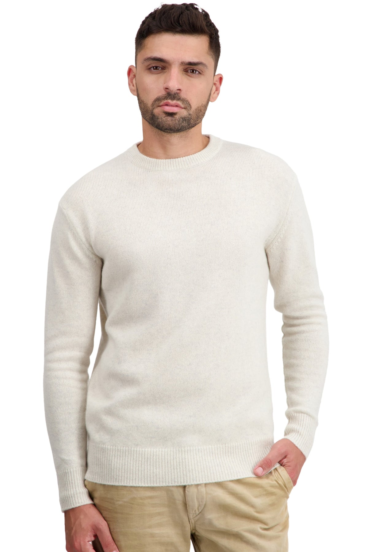 Touraine men's cashmere jumper - phantom - Mahogany