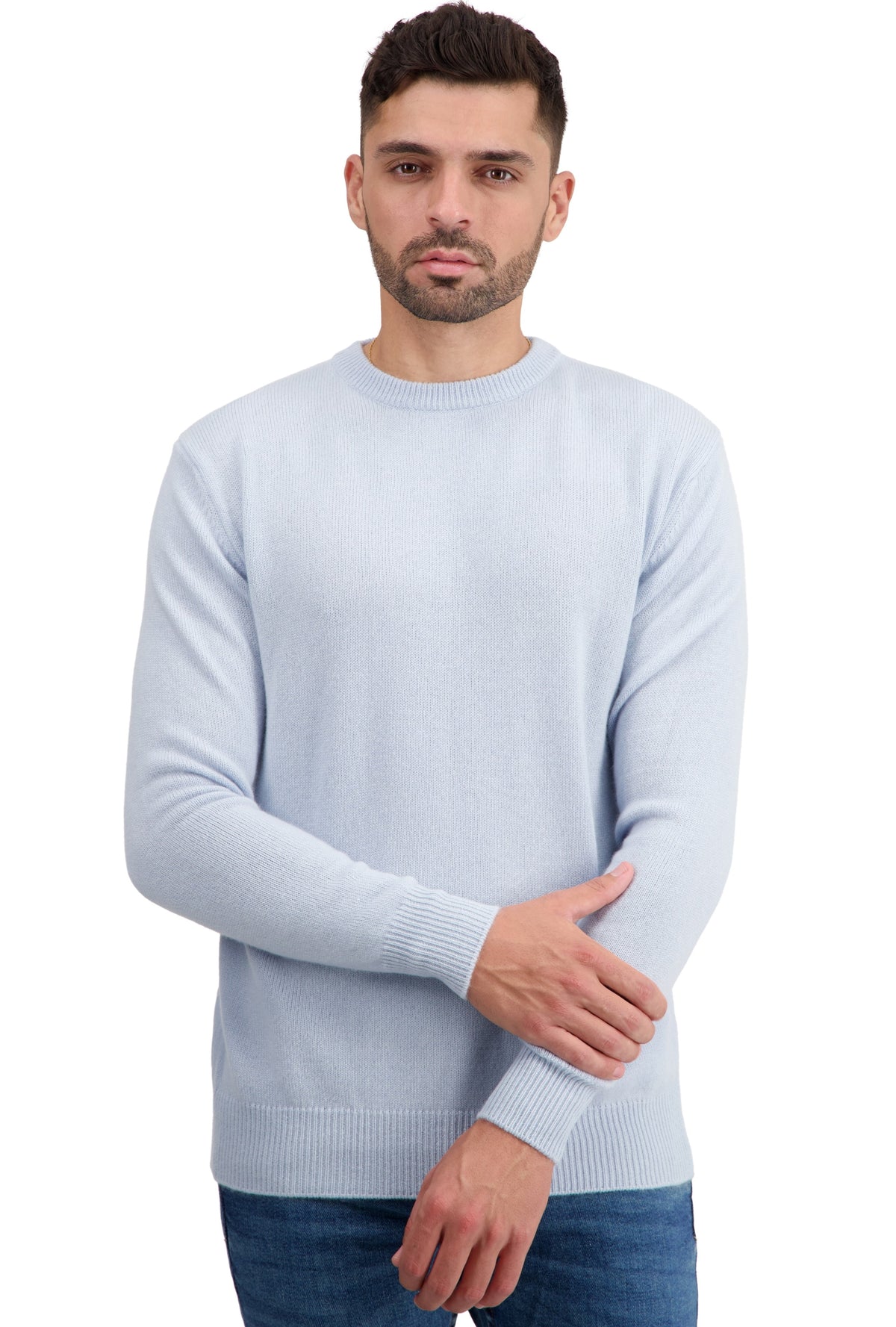 Touraine men's cashmere jumper - whisper - Mahogany