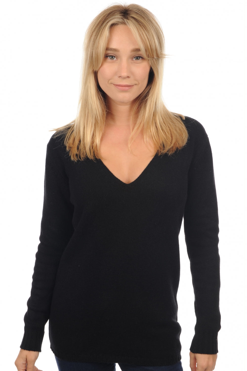 Vanessa women's cashmere - black - Mahogany