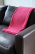 Cashmere accessories blanket erable 130 x 190 shocking pink blood red 130 x 190 cm