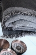 Cashmere accessories blanket fougere 130 x 190 grey marl matt charcoal 130 x 190 cm