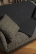 Cashmere accessories blanket toodoo plain xl 240 x 260 matt charcoal 240 x 260 cm