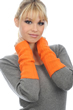 Cashmere accessories gloves ava orange 28x9cm