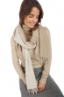Cashmere accessories scarf mufflers ajaccio natural ecru   natural stone 35 x 200 cm