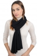 Cashmere accessories scarf mufflers miaou black 210 x 38 cm