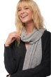 Cashmere accessories scarf mufflers ozone fog grey 160 x 30 cm