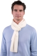 Cashmere accessories scarf mufflers ozone natural ecru 160 x 30 cm