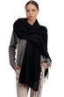 Cashmere accessories scarf mufflers tresor black 200 cm x 90 cm