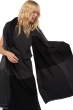Cashmere accessories scarf mufflers verona black matt charcoal 225 x 75 cm